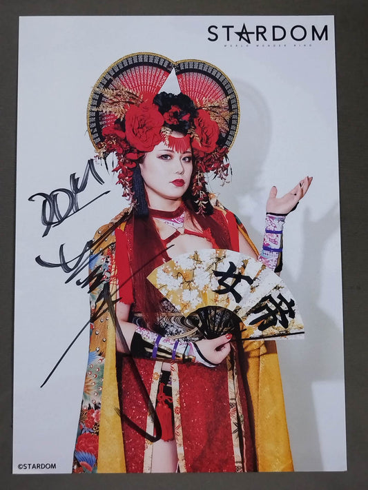 舞華 直筆サイン入り スターダムポートレート(Q-4)