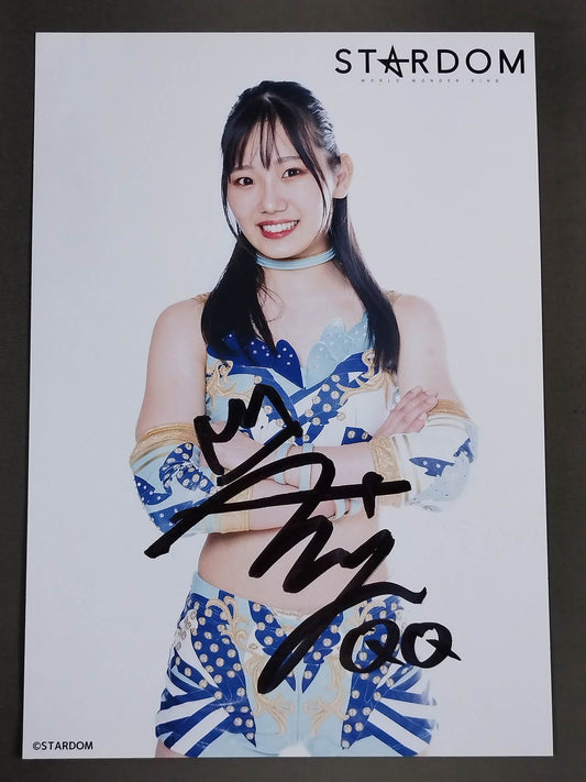 天咲光由 直筆サイン入り スターダムポートレート(H-8)