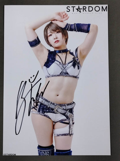 安納サオリ 直筆サイン入り スターダムポートレート(B-9)