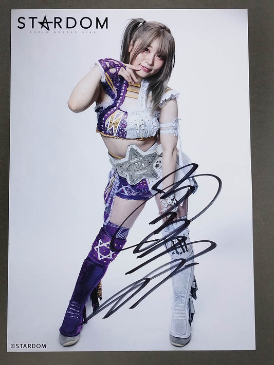 中野たむ 直筆サイン入り スターダムポートレート(B-6)