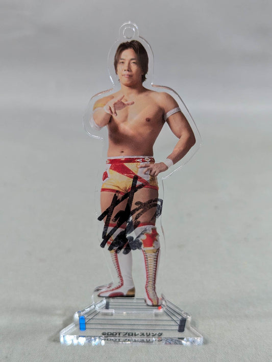 【直筆サイン入り】竹下幸之介 DDT アクリルスタンドキーホルダー