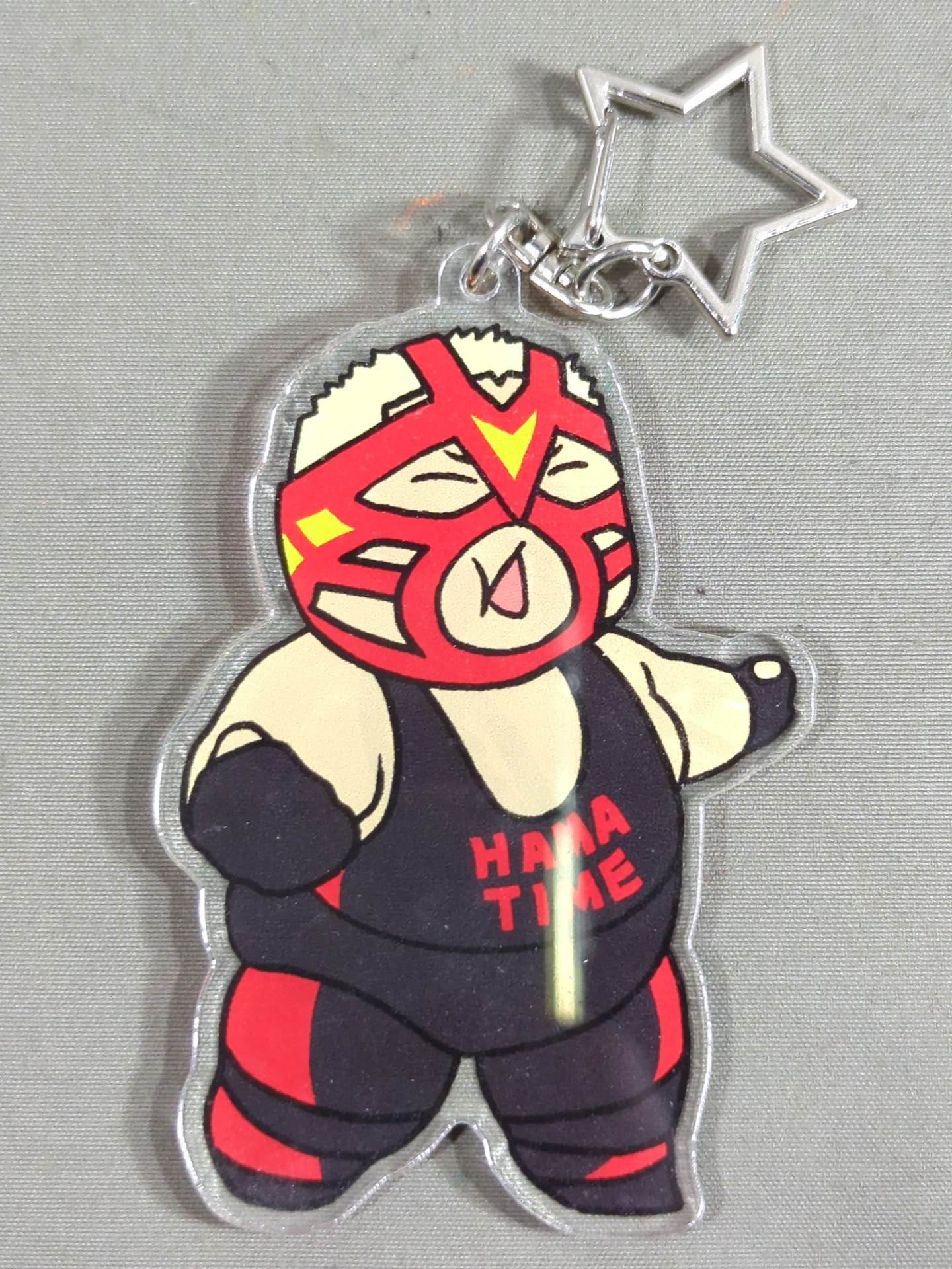 【Hand signed autograph】 Big Hama Vader (Ryota Hama ) Acrylic Key Chain