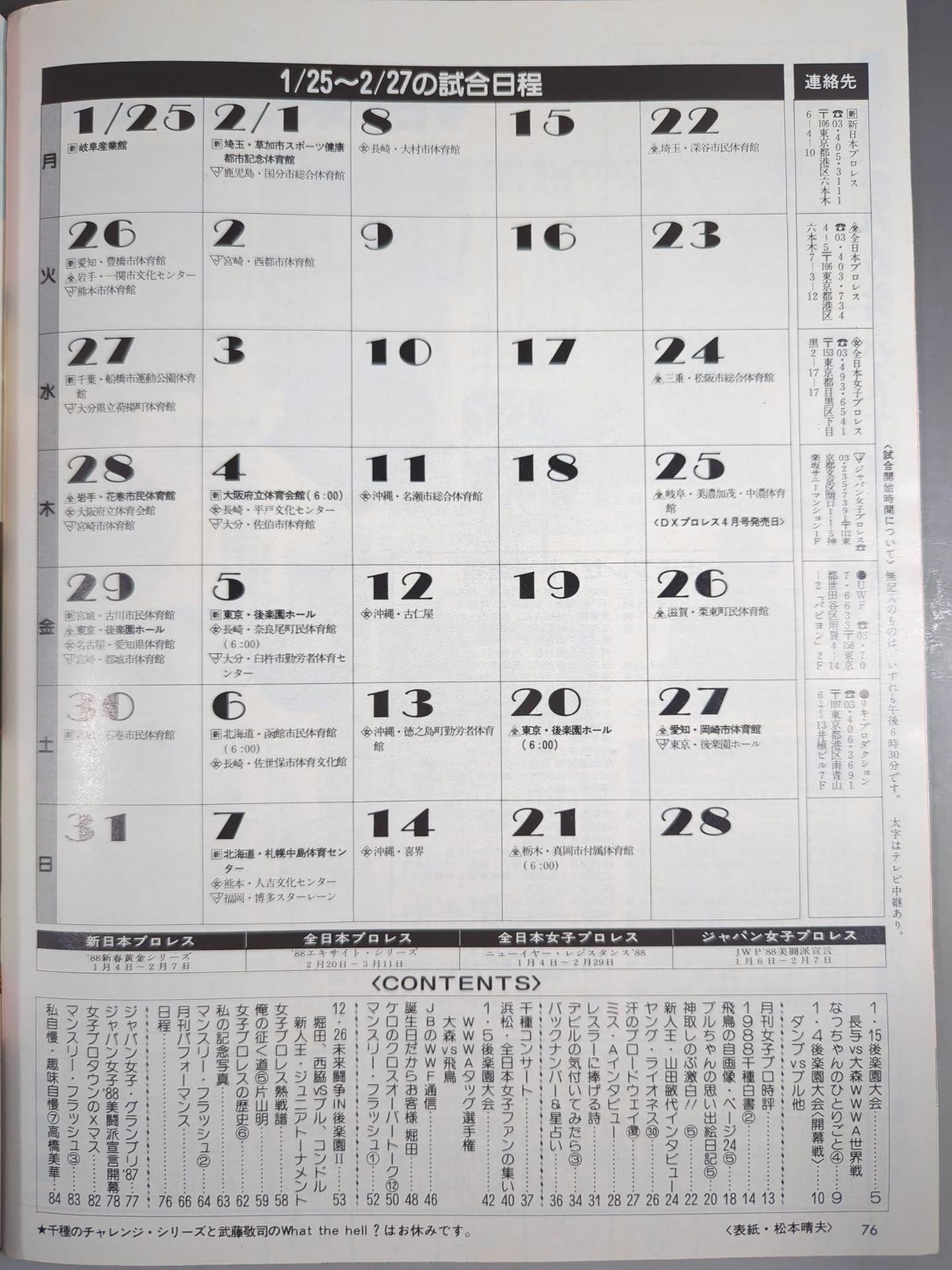 デラックスプロレス 1988年3月号