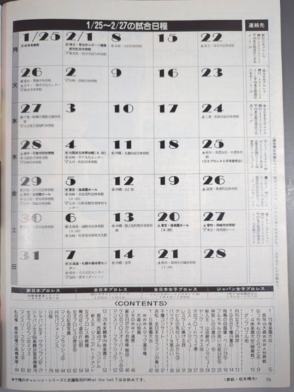 デラックスプロレス 1988年3月号