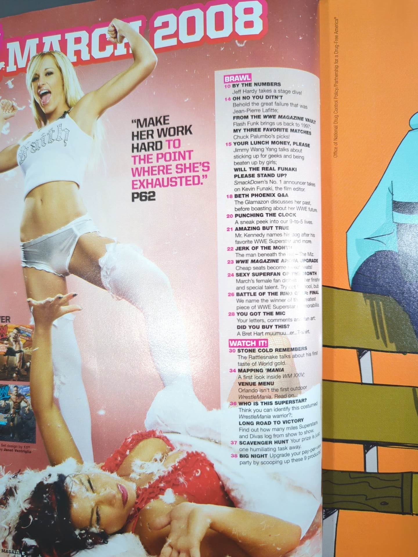 WWE MAGAZINE 2008年3月号