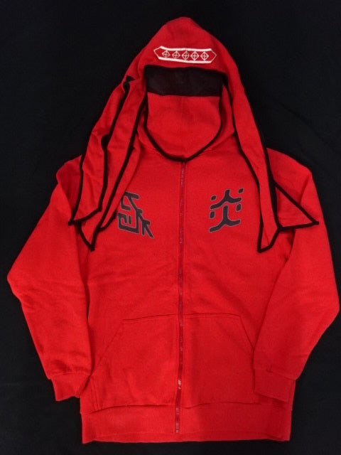 ★ Detachable ★ Hood Great Muta THE FANTASY OF MUTA Zip Hoodie (1) (Red)