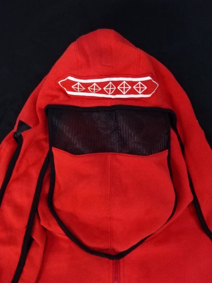 ★ Detachable ★ Hood Great Muta THE FANTASY OF MUTA Zip Hoodie (1) (Red)