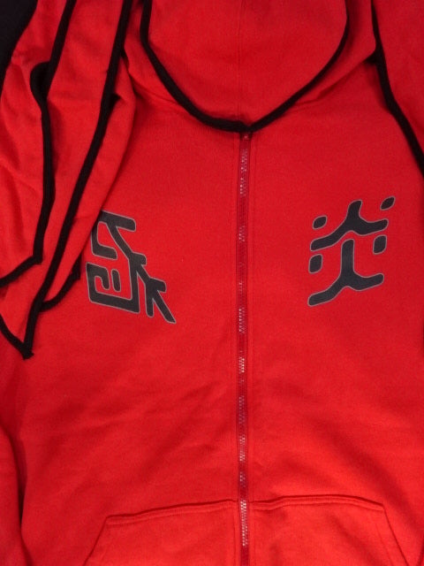 ★ Detachable ★ Hood Great Muta THE FANTASY OF MUTA Zip Hoodie (1) (Red)