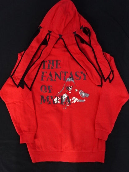 ★ Detachable ★ Hood Great Muta THE FANTASY OF MUTA Zip Hoodie (1) (Red)