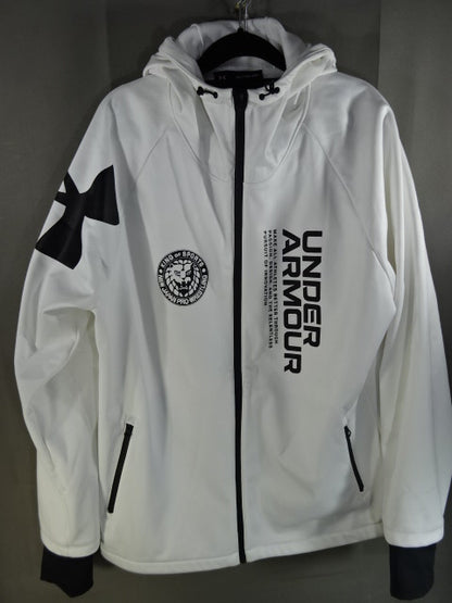UA Lion Mark  Winter Knit 3-Layer Jacket (1) (White)