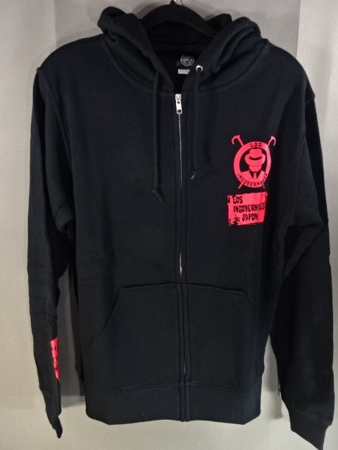 L.I.J Zip hoodie  (7) (2020 / Black×Red)