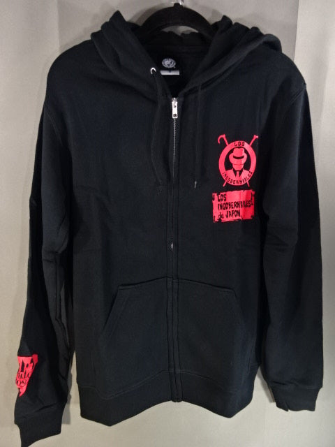 L.I.J Zip hoodie  (7) (2020 / Black×Red)