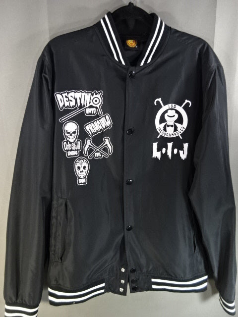 L.I.J. Lightweight Stadium zip-up jacket (1) (Black× White)