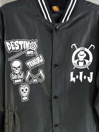 L.I.J. Lightweight Stadium zip-up jacket (1) (Black× White)