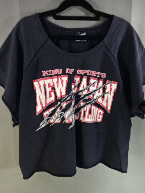NEW JAPAN KING of Sports Rug Top (1) (Black)