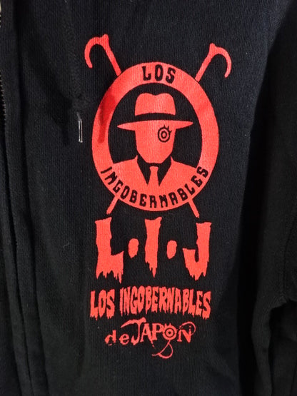 Tetsuya Naito Zip hoodie  (2) (Black×Red)