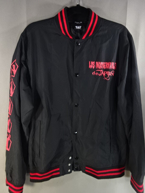 L.I.J. Lightweight Stadium zip-up jacket (2)(Black×Red)