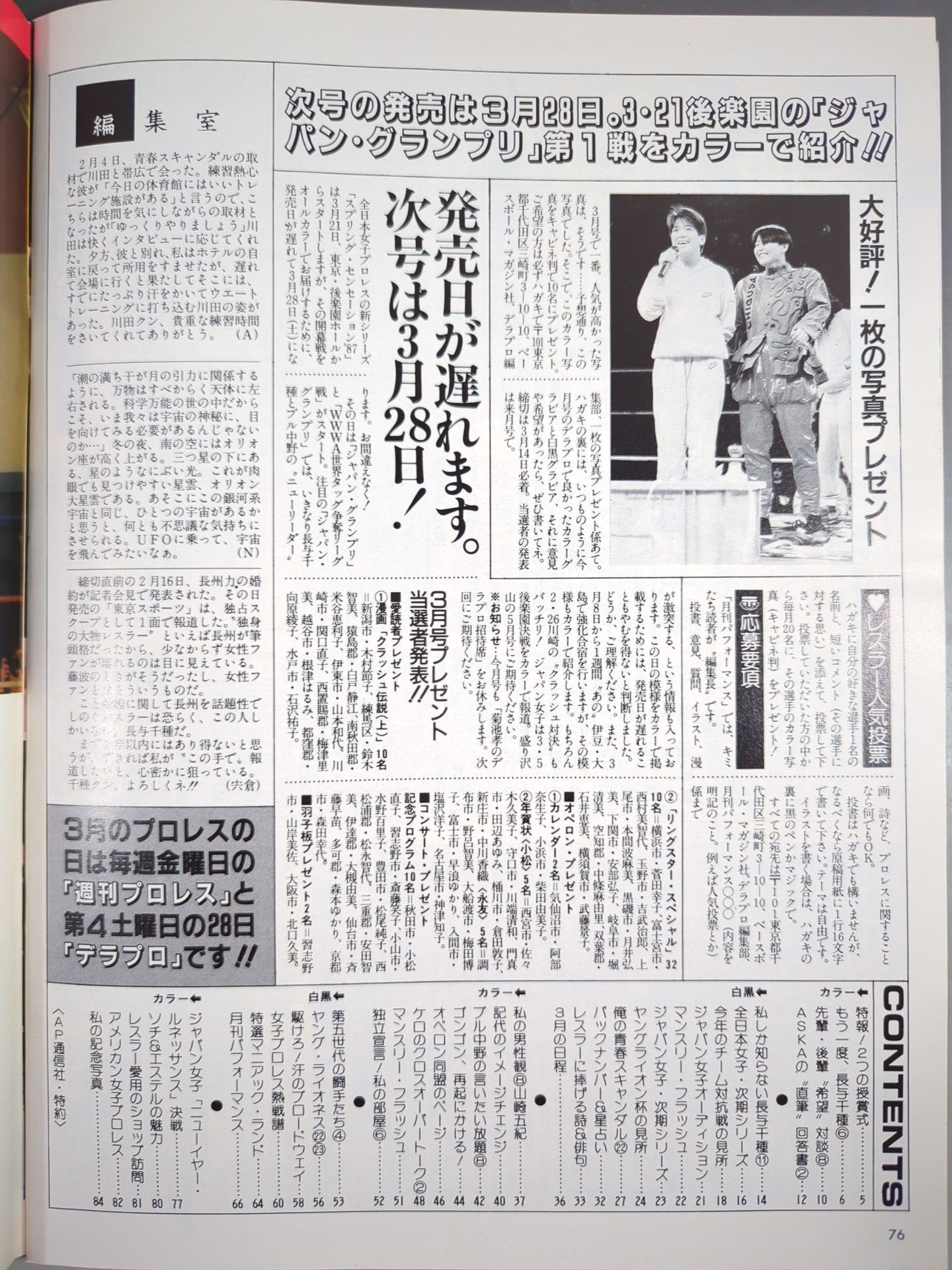 デラックスプロレス 1987年4月号