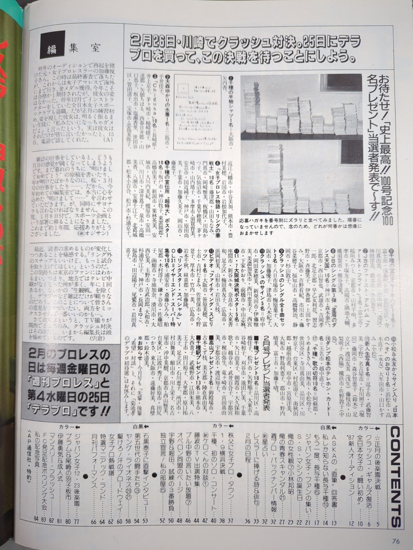 デラックスプロレス 1987年3月号