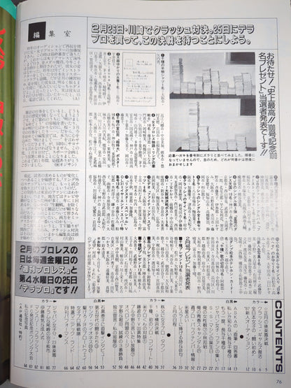 デラックスプロレス 1987年3月号