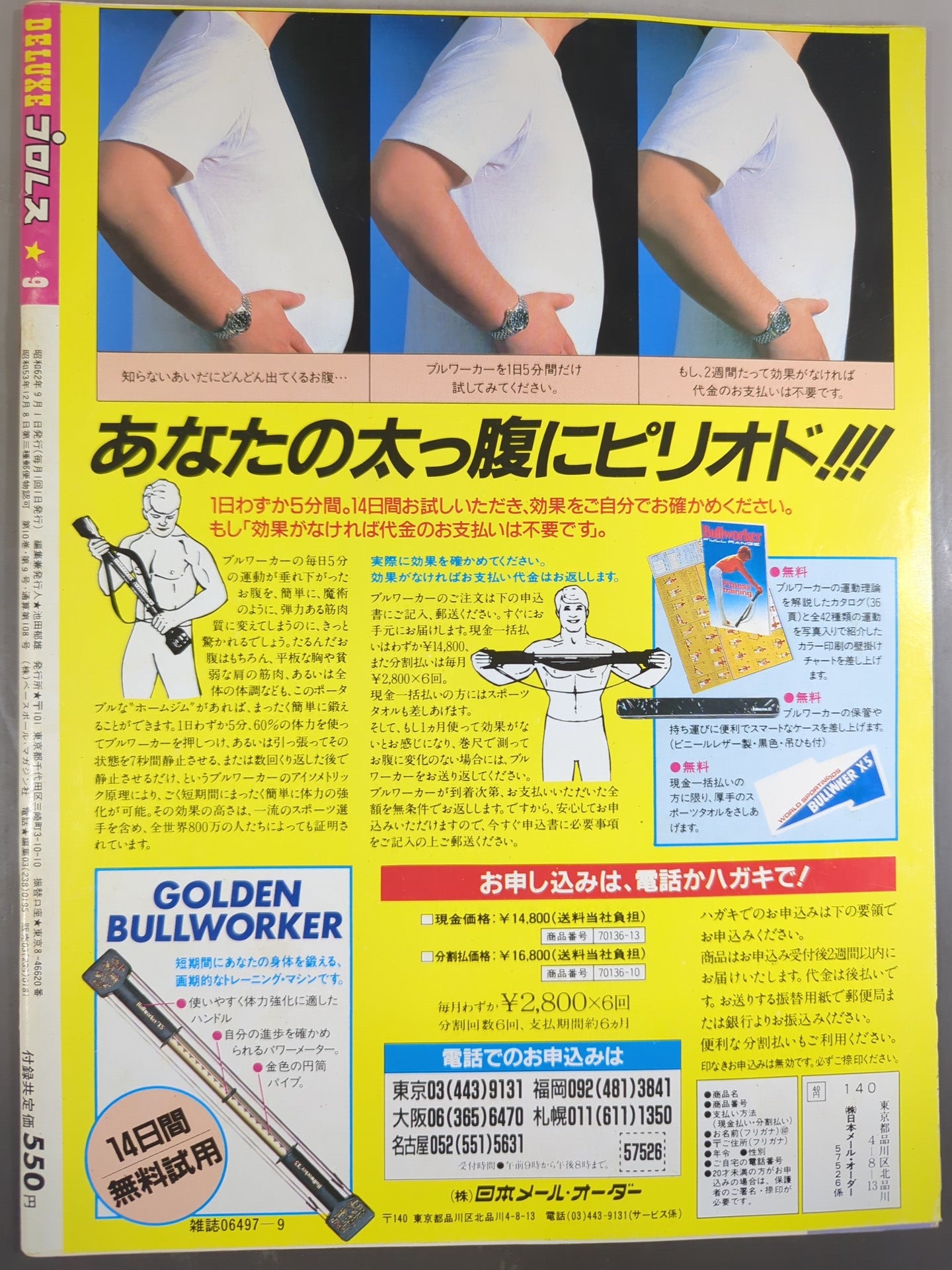Deluxe Pro Wrestling September 1987 issue
