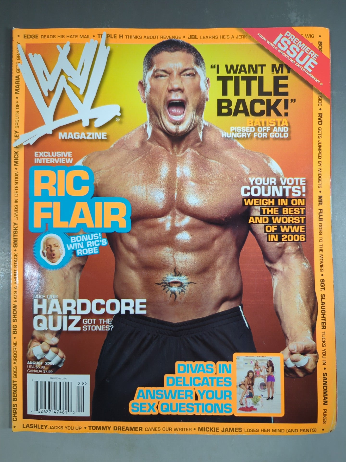 WWE MAGAZINE 2006年8月号