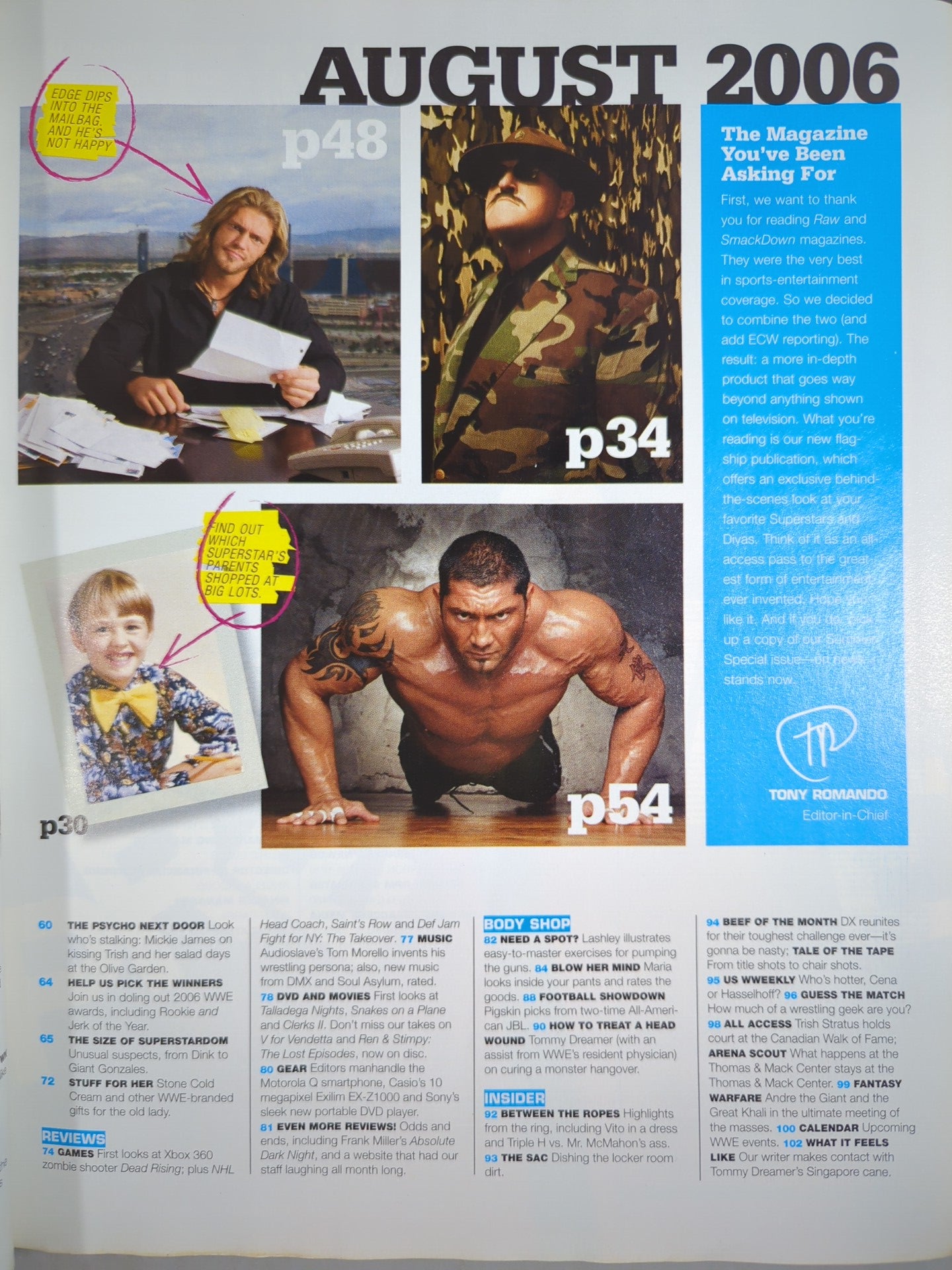 WWE MAGAZINE 2006年8月号