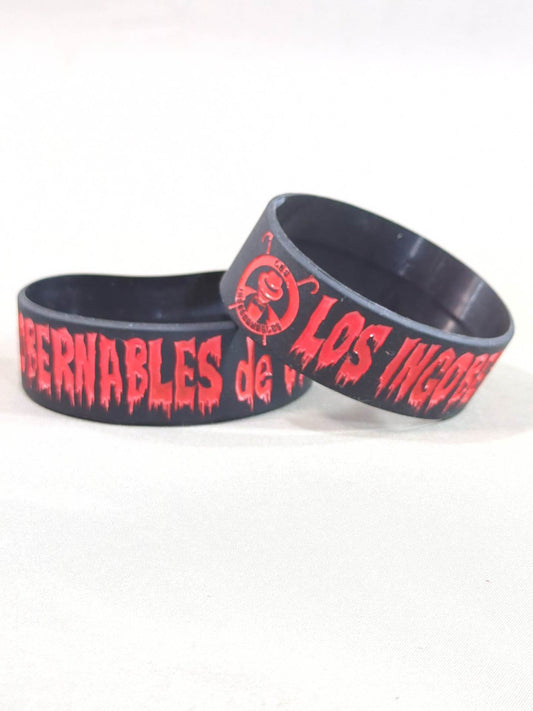 L.I.J. Silicone Rubber Band (Black×Red)