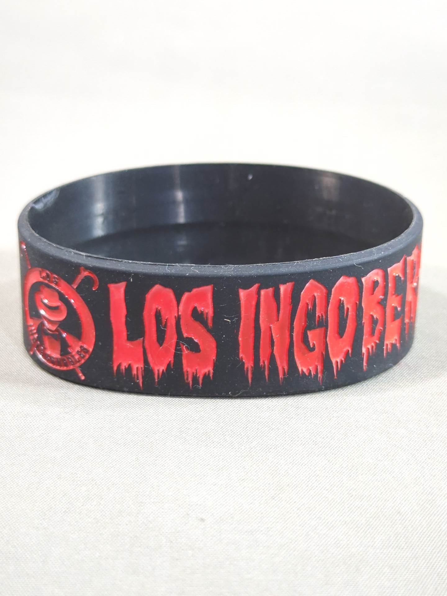 L.I.J. Silicone Rubber Band (Black×Red)