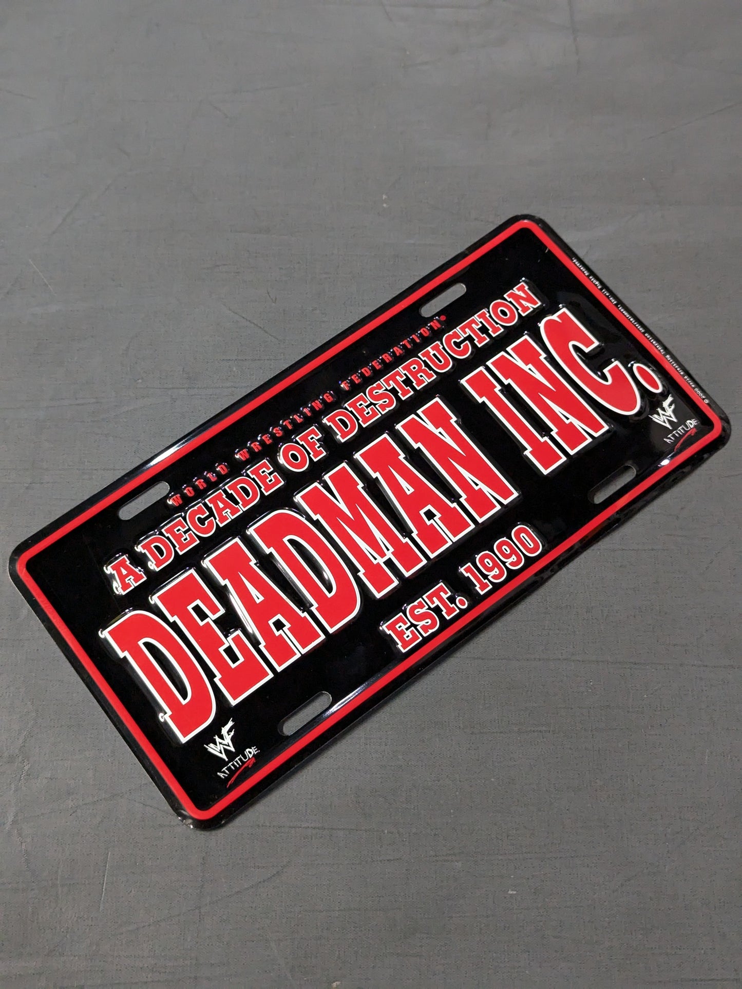 ジ・アンダーテイカー「DEADMAN INC.」ナンバープレート