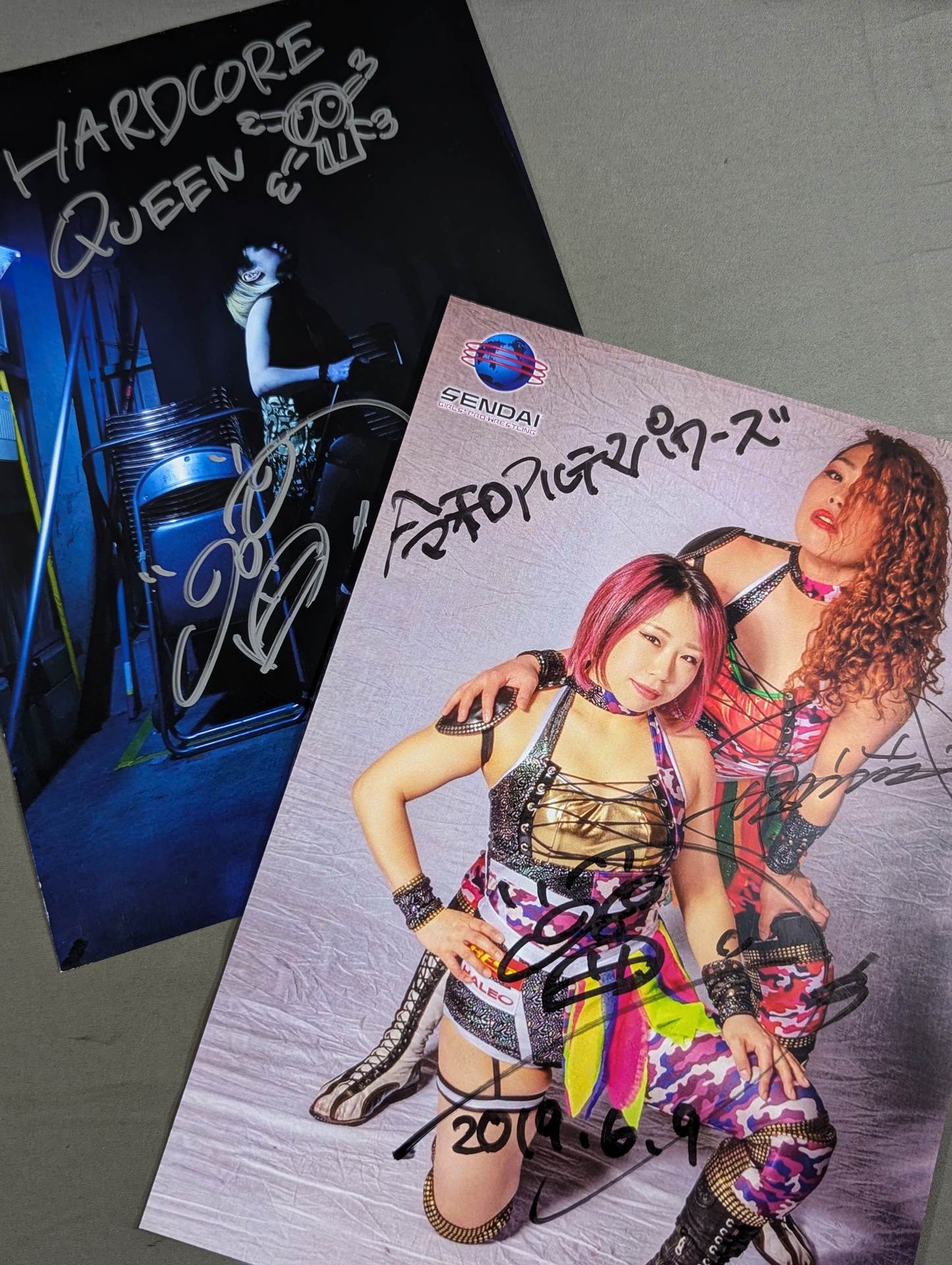 センダイガールズプロレスリング 直筆サイン入りポートレートセット