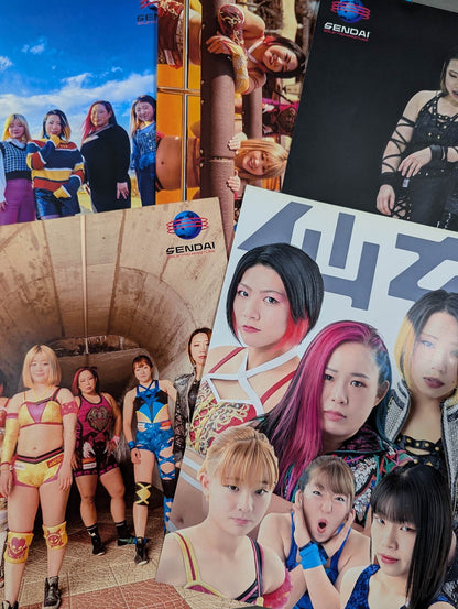 センダイガールズプロレスリング 直筆サイン入りポートレートセット
