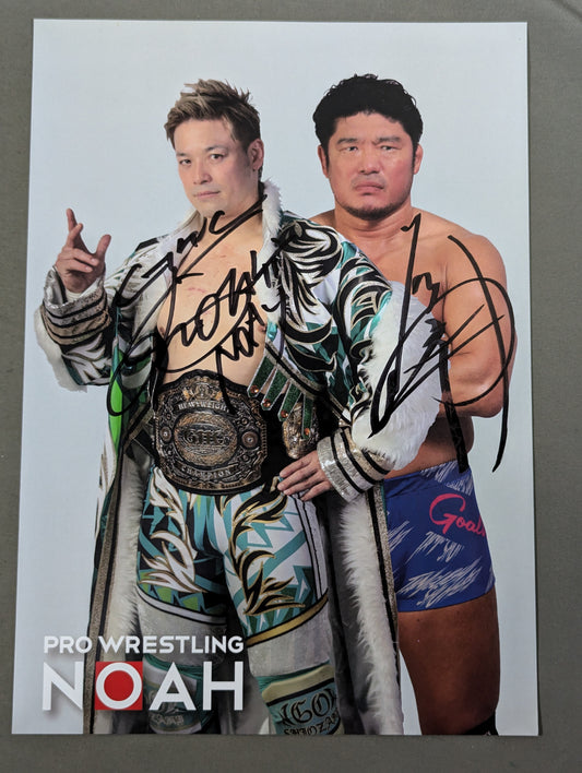 潮崎豪＆谷口周平 直筆サイン入り ポートレート