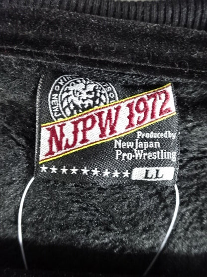 New Japan Pro Wrestling × Shimamura Lion Mark Sweatshirt (1) (Black)