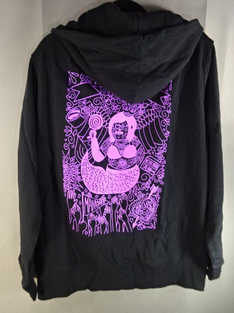 Yuna Manase Zip Hoodie  (1) (Black)