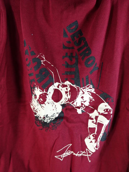 Hiroyo Matsumoto ROCK DROP Zip Hoodie  (1) (Burgundy)