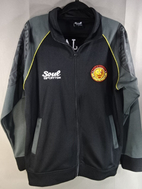New Japan Pro Wrestling ×SOUL Lion Mark Jersey Jacket (1) (Black)
