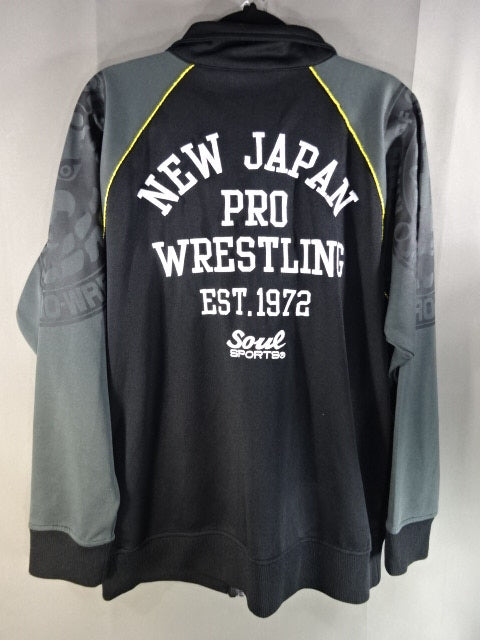 New Japan Pro Wrestling ×SOUL Lion Mark Jersey Jacket (1) (Black)
