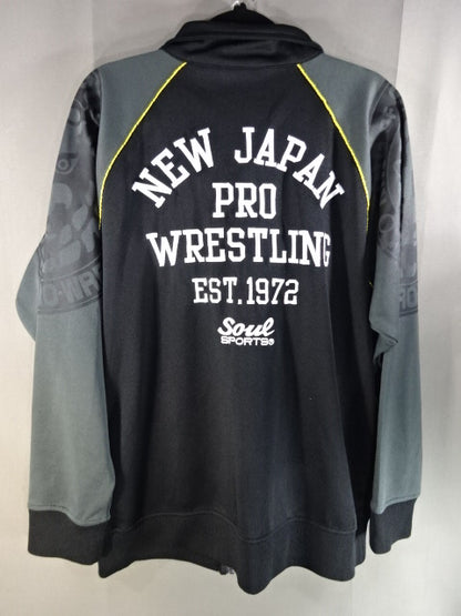 New Japan Pro Wrestling ×SOUL Lion Mark Jersey Jacket (1) (Black)