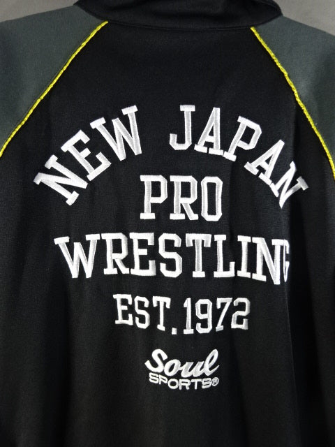 New Japan Pro Wrestling ×SOUL Lion Mark Jersey Jacket (1) (Black)