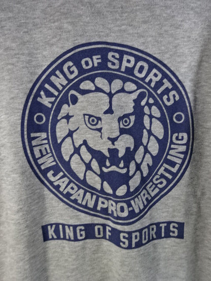 New Japan Pro Wrestling × Shimamura Lion Mark Sweatshirt (2) (Grey)