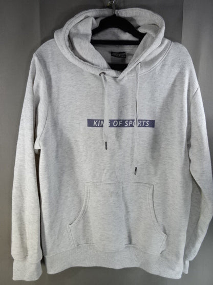 New Japan Pro Wrestling × Shimamura Pullover Hoodie  (1) (Light Grey)