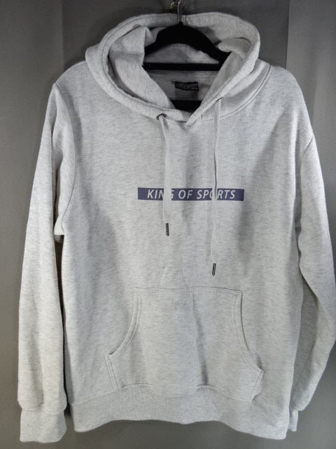 New Japan Pro Wrestling × Shimamura Pullover Hoodie  (1) (Light Grey)