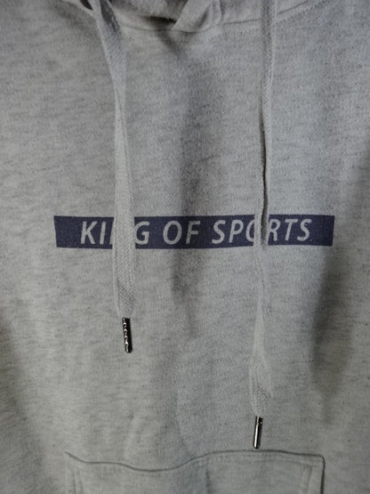 New Japan Pro Wrestling × Shimamura Pullover Hoodie  (1) (Light Grey)