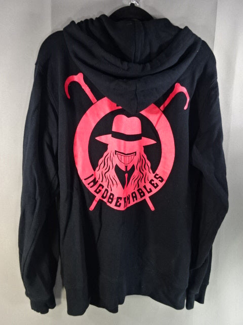 Yota Tsuji  Zip hoodie  (1) (Black× Red)