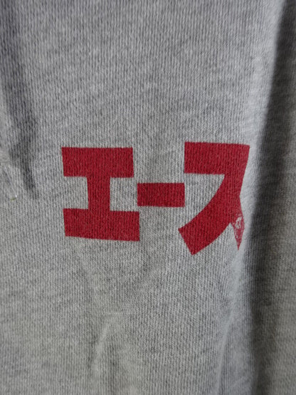 Hiroshi Tanahashi  Zip Hoodie  ( Grey ×Red)