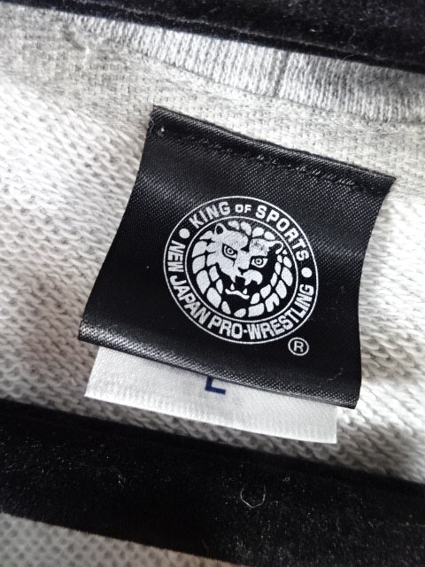 Hiroshi Tanahashi  Zip Hoodie  ( Grey ×Red)