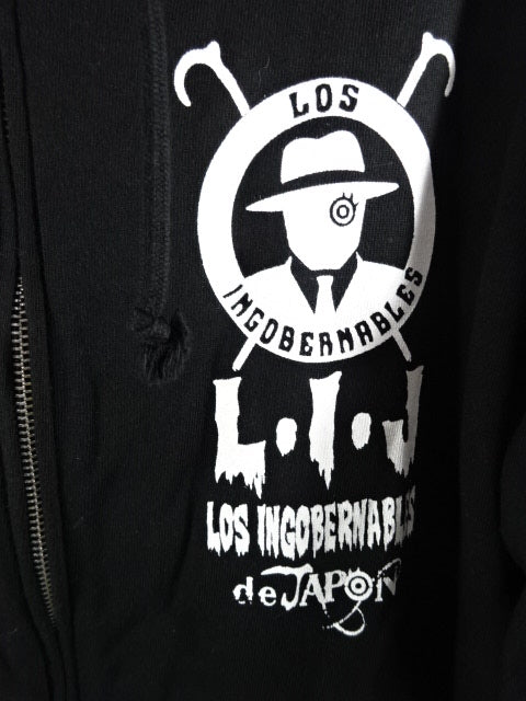 Tetsuya Naito Zip hoodie  (1) (Black× White)