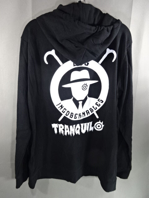 Tetsuya Naito Zip hoodie  (1) (Black× White)