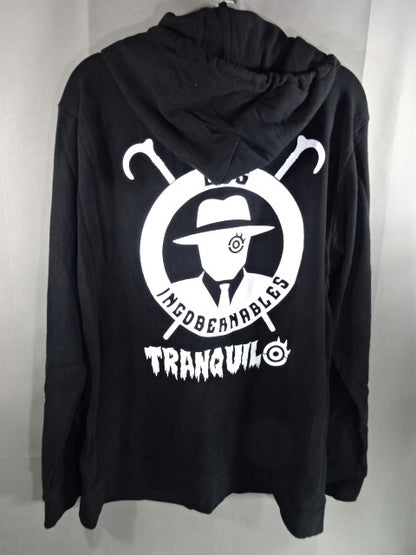 Tetsuya Naito Zip hoodie  (1) (Black× White)